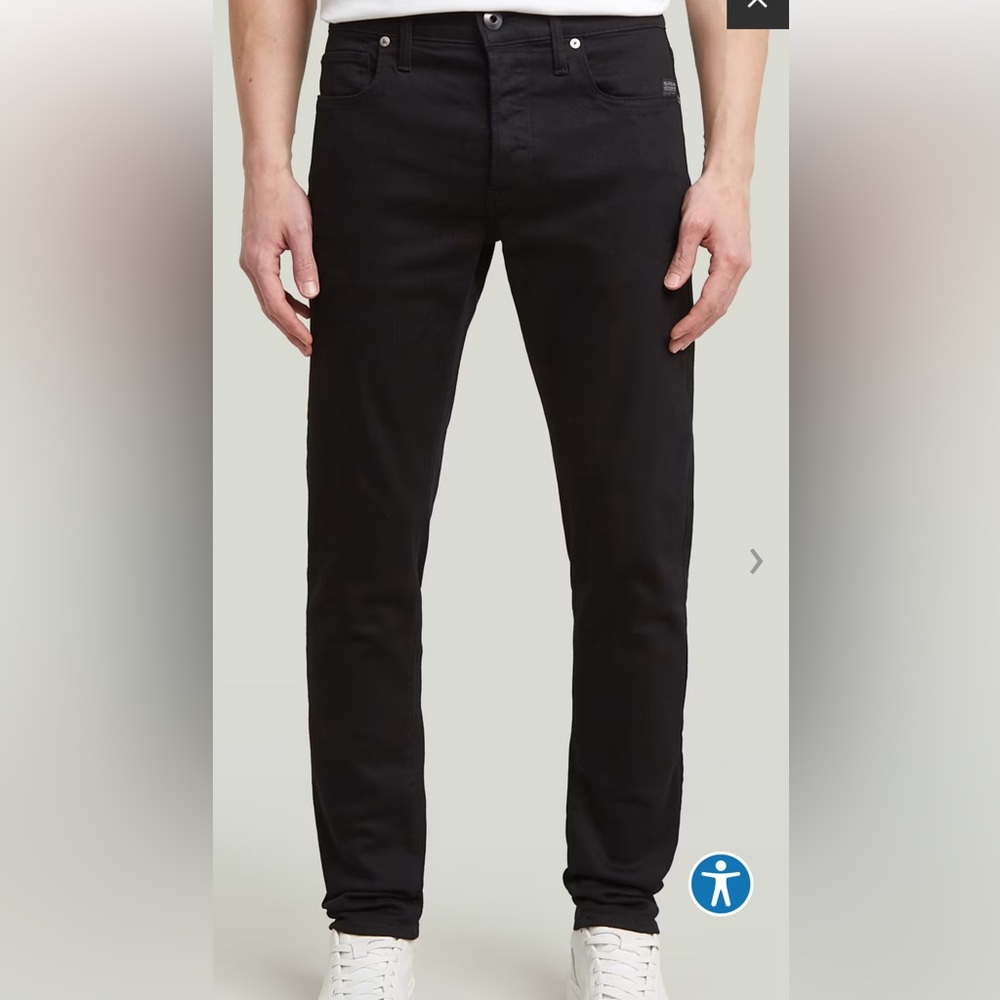 G-Star Raw 3301 Slim 29x32 Men's Black Slim Jeans Like New!